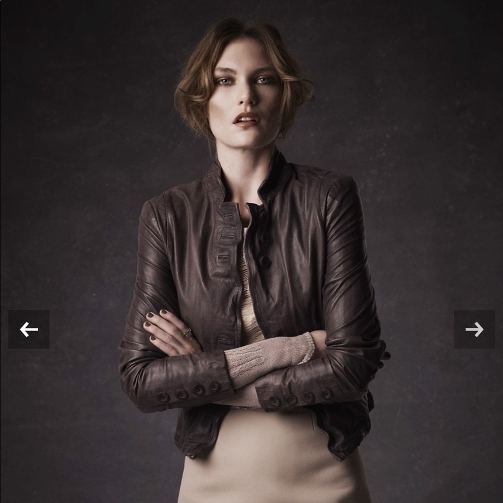 NWT Muubaa Leather Jacket - size 8 (fits more like a 6).